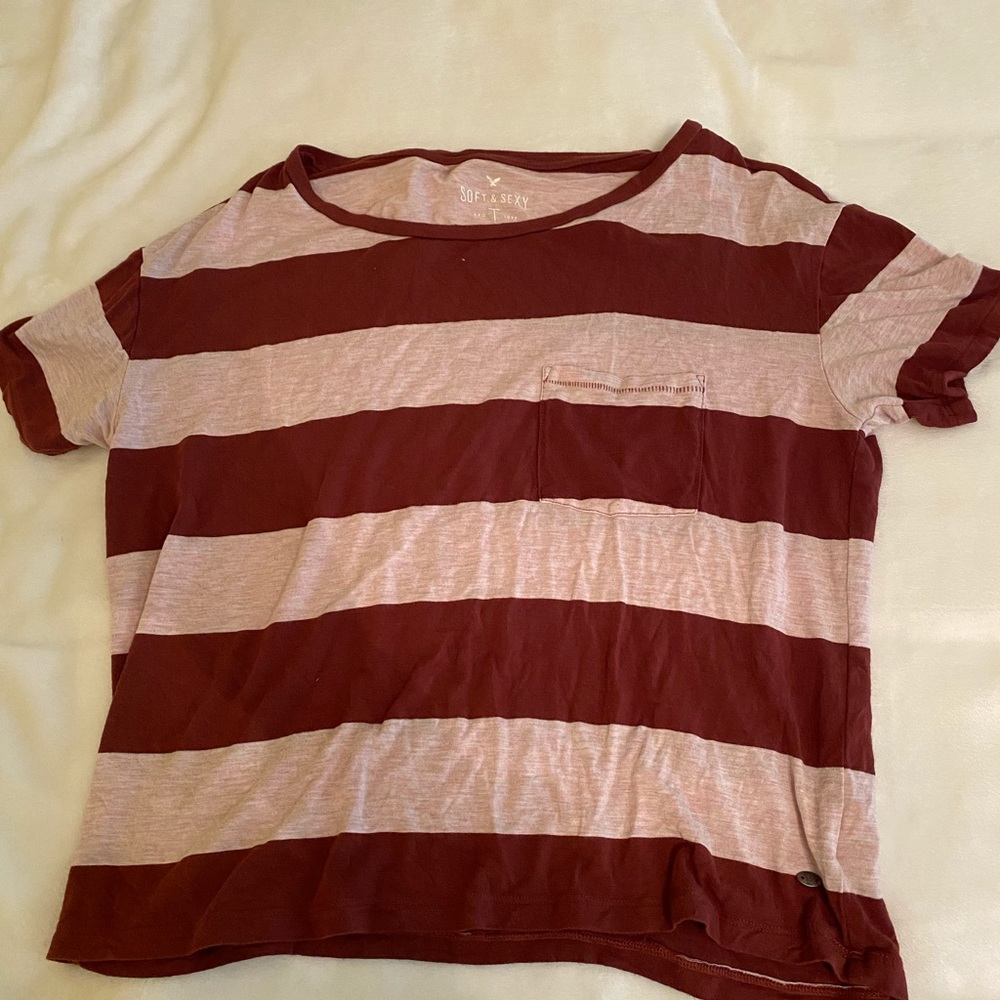 Maroon and Pink T-shirt